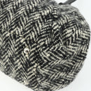 Miu Miu Shoulder Bag Tweed Black Silver Auth 179013A-15