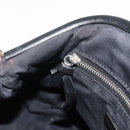 Miu Miu Shoulder Bag Tweed Black Silver Auth 179013A-20