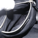 Miu Miu Shoulder Bag Tweed Black Silver Auth 179013A-21