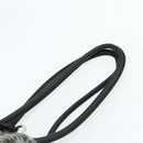 Miu Miu Shoulder Bag Tweed Black Silver Auth 179013A-8
