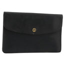 LOUIS VUITTON Epi Montaigne 27 Clutch Bag Black M52652 LV Auth 179016-1
