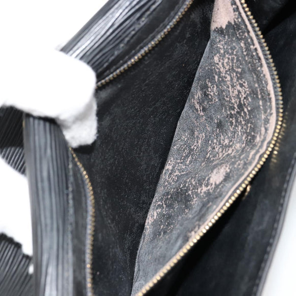 LOUIS VUITTON Epi Montaigne 27 Clutch Bag Black M52652 LV Auth 179016