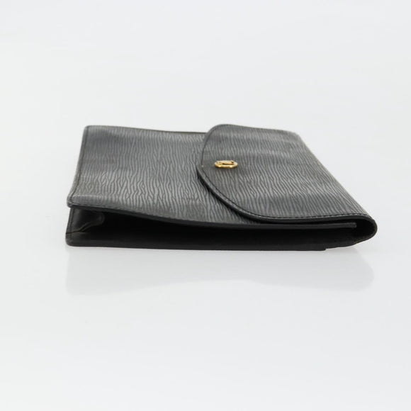 LOUIS VUITTON Epi Montaigne 27 Clutch Bag Black M52652 LV Auth 179016