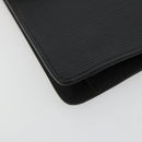 LOUIS VUITTON Epi Montaigne 27 Clutch Bag Black M52652 LV Auth 179016-14