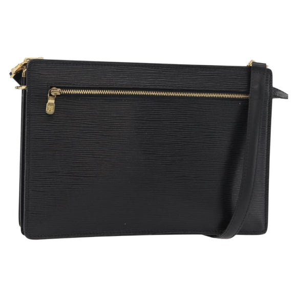 LOUIS VUITTON Epi Angian Shoulder Bag 2way Black M52112 LV Auth 179017