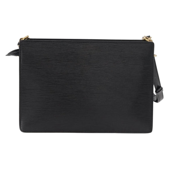 LOUIS VUITTON Epi Angian Shoulder Bag 2way Black M52112 LV Auth 179017