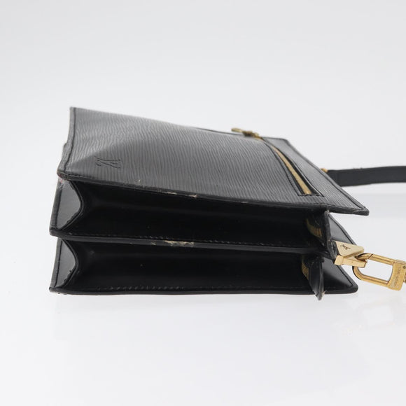 LOUIS VUITTON Epi Angian Shoulder Bag 2way Black M52112 LV Auth 179017
