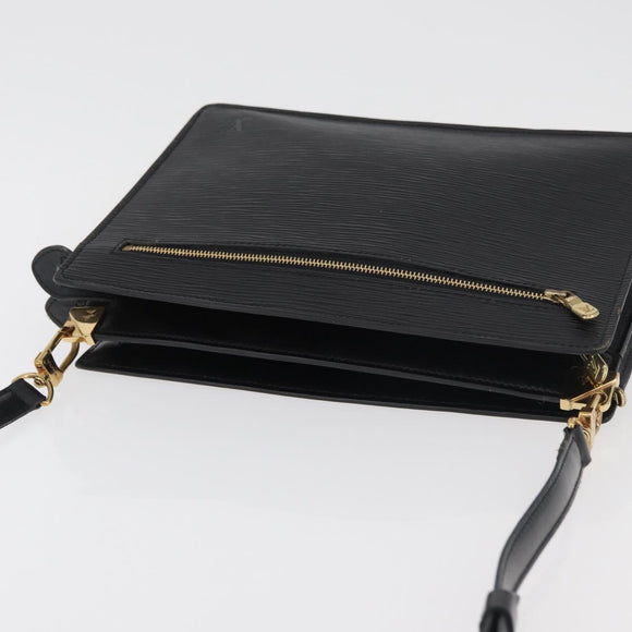 LOUIS VUITTON Epi Angian Shoulder Bag 2way Black M52112 LV Auth 179017