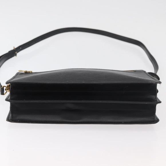 LOUIS VUITTON Epi Angian Shoulder Bag 2way Black M52112 LV Auth 179017