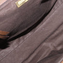 Miu Miu Hand Bag Leather Brown Silver Auth 179018V-18