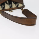 Miu Miu Hand Bag Leather Brown Silver Auth 179018V-8