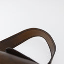 Miu Miu Hand Bag Leather Brown Silver Auth 179018V-9
