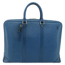 LOUIS VUITTON Epi Porte Documents Voyage Business Bag Blue M41144 LV Auth 179019-13