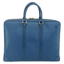 LOUIS VUITTON Epi Porte Documents Voyage Business Bag Blue M41144 LV Auth 179019-2