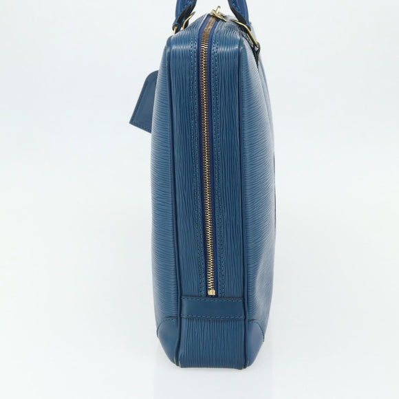 LOUIS VUITTON Epi Porte Documents Voyage Business Bag Blue M41144 LV Auth 179019