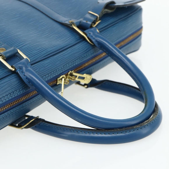LOUIS VUITTON Epi Porte Documents Voyage Business Bag Blue M41144 LV Auth 179019