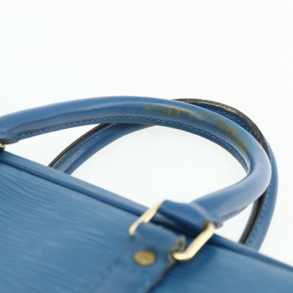 LOUIS VUITTON Epi Porte Documents Voyage Business Bag Blue M41144 LV Auth 179019