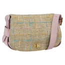 CHANEL 2.55 Shoulder Bag Tweed Pink Gold CC Auth 179020SAV-1
