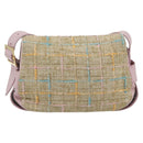 CHANEL 2.55 Shoulder Bag Tweed Pink Gold CC Auth 179020SAV-3