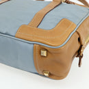 PRADA Shoulder Bag Nylon Light Blue Gold Auth 179021-10