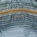 PRADA Shoulder Bag Nylon Light Blue Gold Auth 179021-17