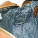 PRADA Shoulder Bag Nylon Light Blue Gold Auth 179021-20
