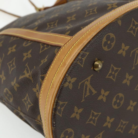 LOUIS VUITTON Monogram Bucket GM Shoulder Bag M42236 LV Auth 179022