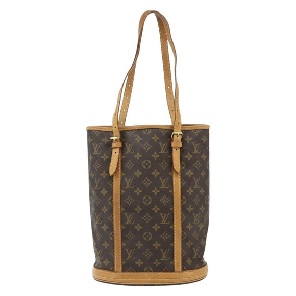 LOUIS VUITTON Monogram Bucket GM Shoulder Bag M42236 LV Auth 179022