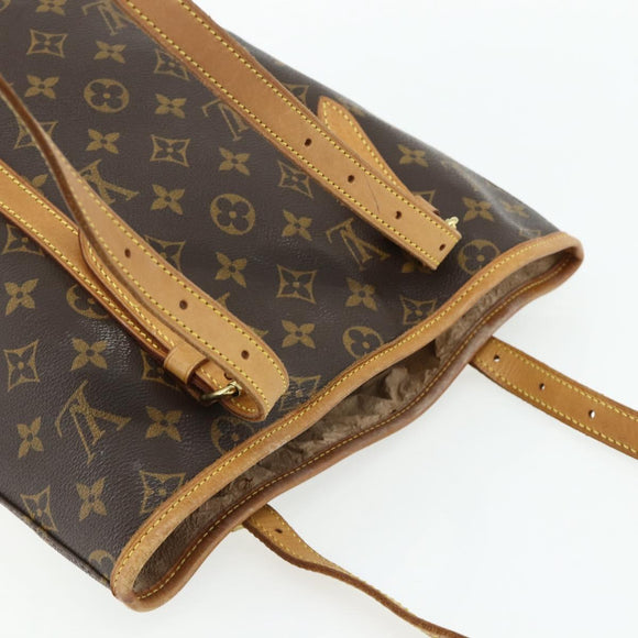 LOUIS VUITTON Monogram Bucket GM Shoulder Bag M42236 LV Auth 179022