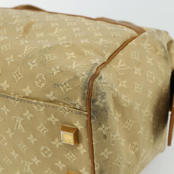 LOUIS VUITTON Monogram Mini Josephine GM Hand Bag Beige M92310 LV Auth 179024