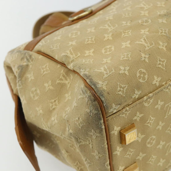 LOUIS VUITTON Monogram Mini Josephine GM Hand Bag Beige M92310 LV Auth 179024