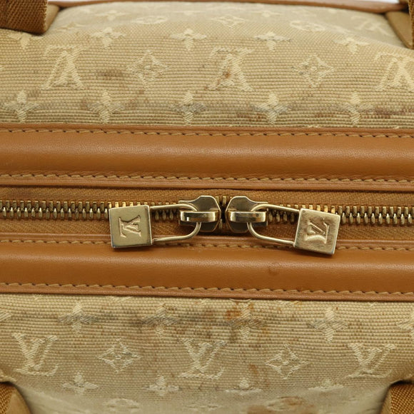 LOUIS VUITTON Monogram Mini Josephine GM Hand Bag Beige M92310 LV Auth 179024