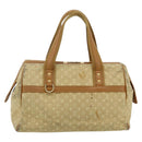 LOUIS VUITTON Monogram Mini Josephine GM Hand Bag Beige M92310 LV Auth 179024-13