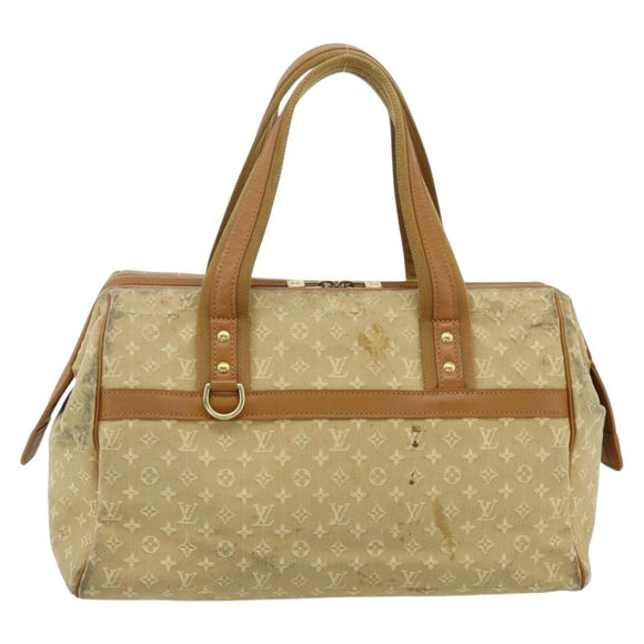 LOUIS VUITTON Monogram Mini Josephine GM Hand Bag Beige M92310 LV Auth 179024