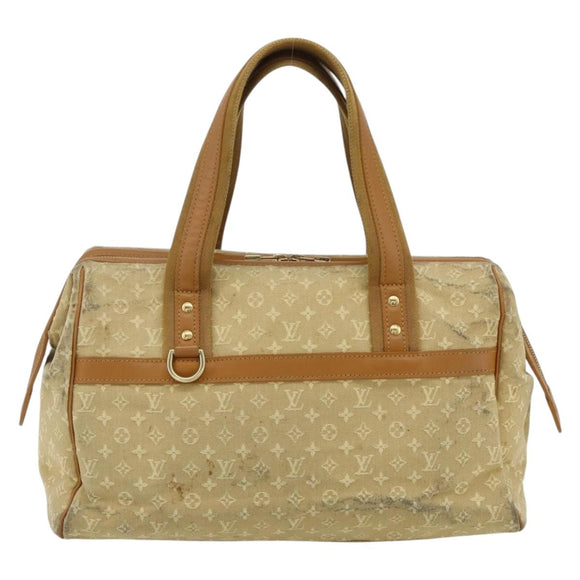 LOUIS VUITTON Monogram Mini Josephine GM Hand Bag Beige M92310 LV Auth 179024