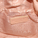 CHANEL Choco Bar Hand Bag Leather Beige CC Auth 179026A-15