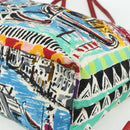 PRADA Tote Bag Nylon Multicolor Gold Auth 179027-9