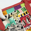 PRADA Tote Bag Nylon Multicolor Gold Auth 179027-10