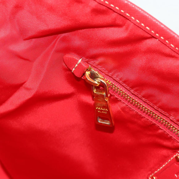 PRADA Tote Bag Nylon Multicolor Gold Auth 179027