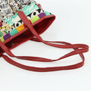PRADA Tote Bag Nylon Multicolor Gold Auth 179027-7