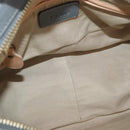 Chloe Paraty Hand Bag Leather 2way Gray Gold Auth 179031A-18