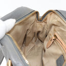 Chloe Paraty Hand Bag Leather 2way Gray Gold Auth 179031A-20