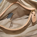 Chloe Paraty Hand Bag Leather 2way Gray Gold Auth 179031A-22