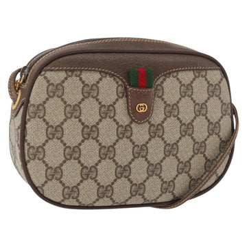 GUCCI GG Supreme Web Sherry Line Bag PVC Outlet 007 754 6112 4030 Auth 179036