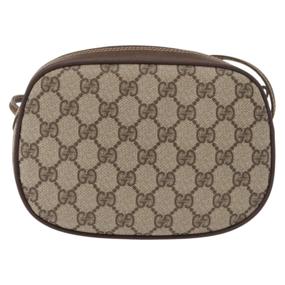 GUCCI GG Supreme Web Sherry Line Bag PVC Outlet 007 754 6112 4030 Auth 179036