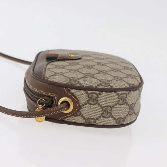 GUCCI GG Supreme Web Sherry Line Bag PVC Outlet 007 754 6112 4030 Auth 179036