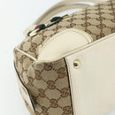 GUCCI GG Canvas Princey Web Sherry Line Bag Beige Gold 161720 Auth 179038A-14
