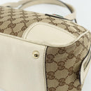 GUCCI GG Canvas Princey Web Sherry Line Bag Beige Gold 161720 Auth 179038A-15