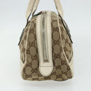 GUCCI GG Canvas Princey Web Sherry Line Bag Beige Gold 161720 Auth 179038A-4