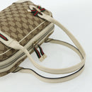 GUCCI GG Canvas Princey Web Sherry Line Bag Beige Gold 161720 Auth 179038A-7